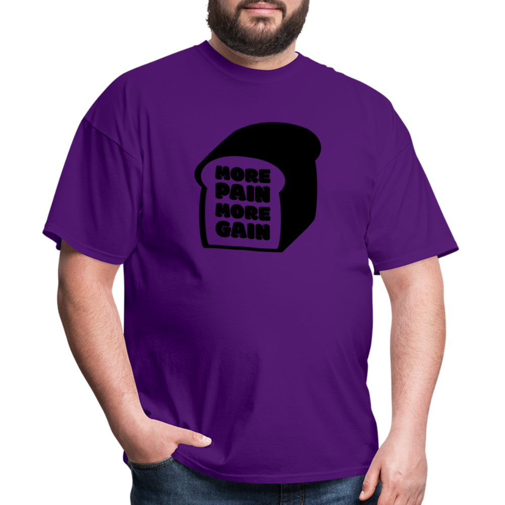 More Pain T-Shirt - Black - purple