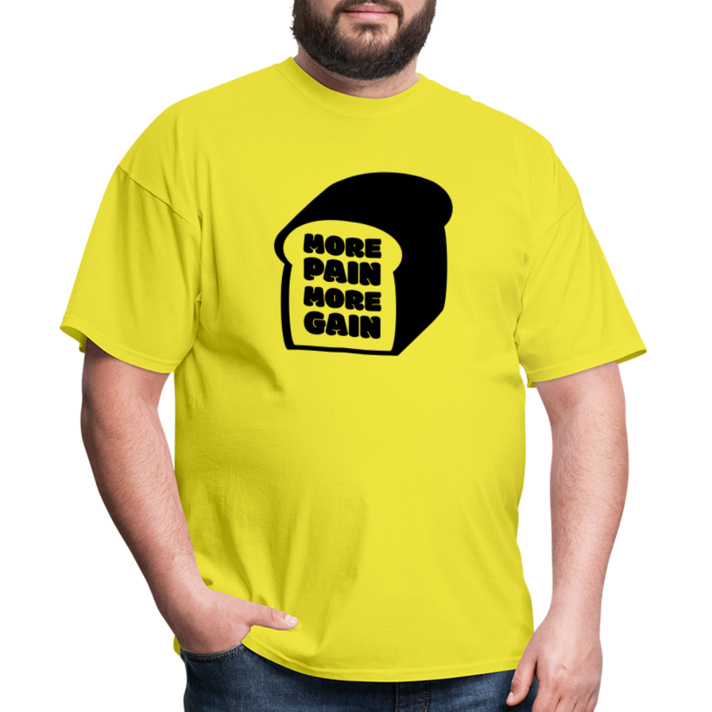 More Pain T-Shirt - Black - yellow