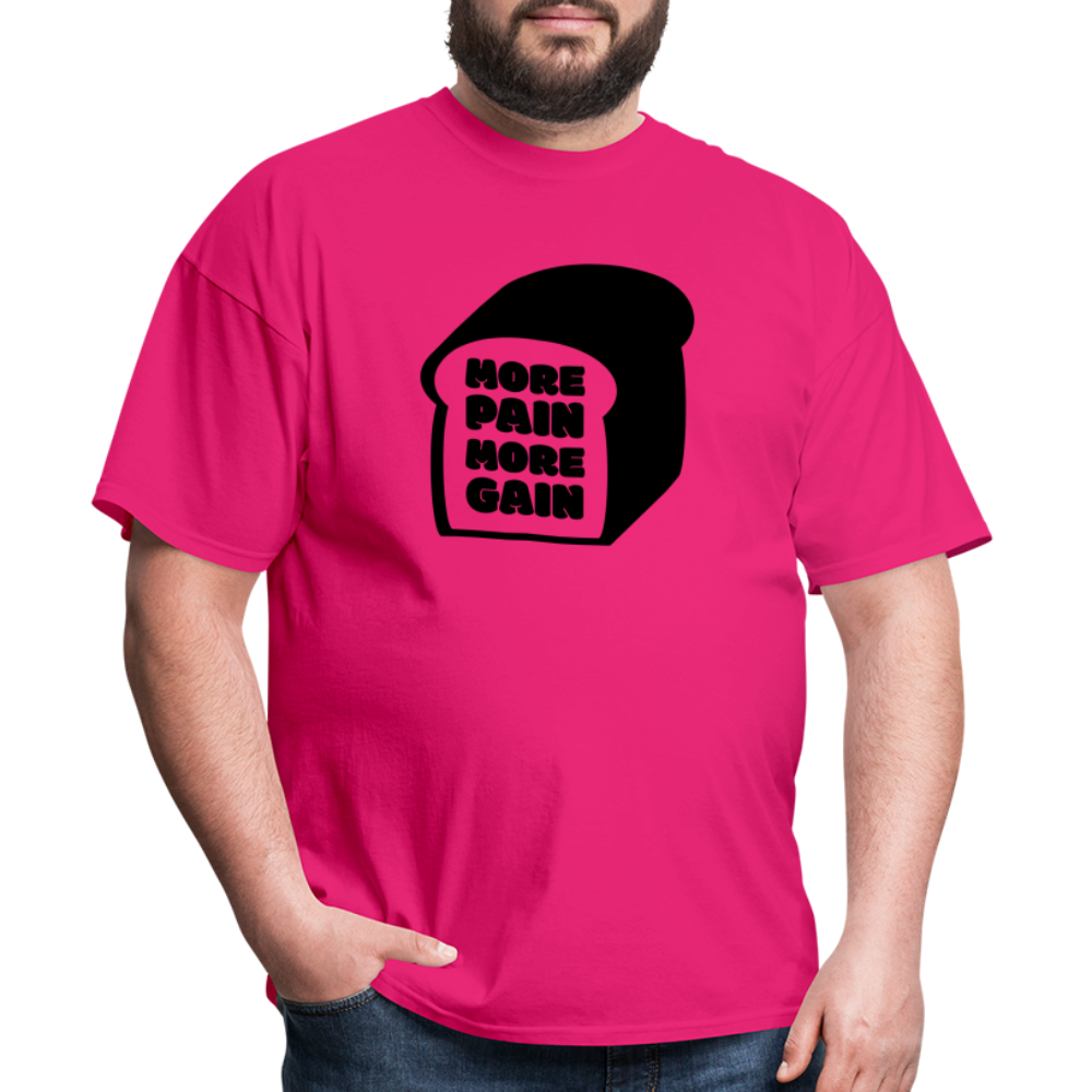 More Pain T-Shirt - Black - fuchsia