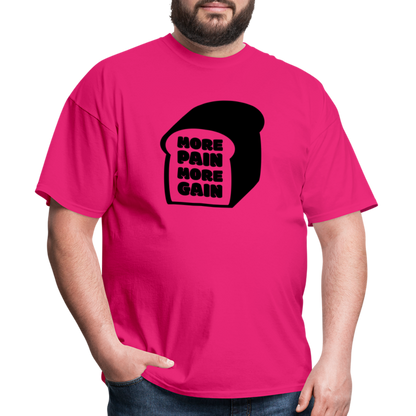 More Pain T-Shirt - Black - fuchsia