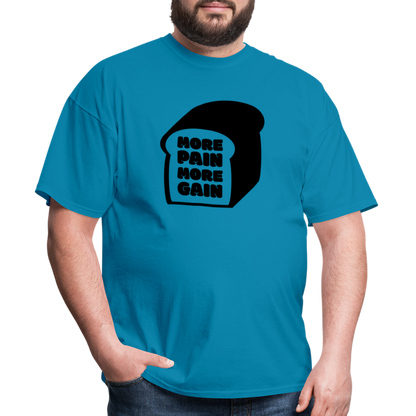 More Pain T-Shirt - Black - turquoise