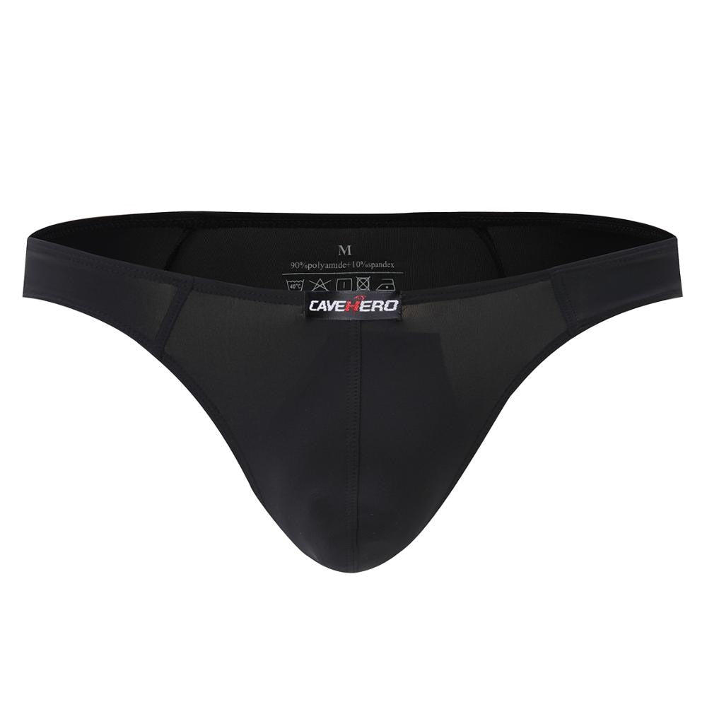 Solid Swim Thong - Black ⭕ BIG BUOY CLUB