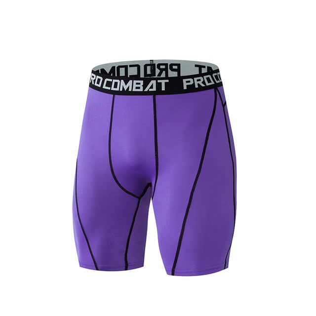 Outlined Compression Short - Purple - BIG BUOY CLUB