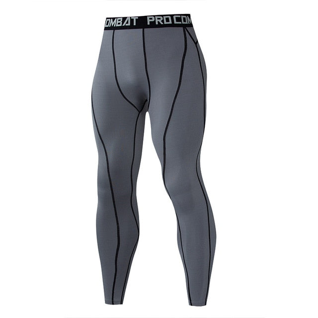 Outlined Compression Pant - Grey - BIG BUOY CLUB