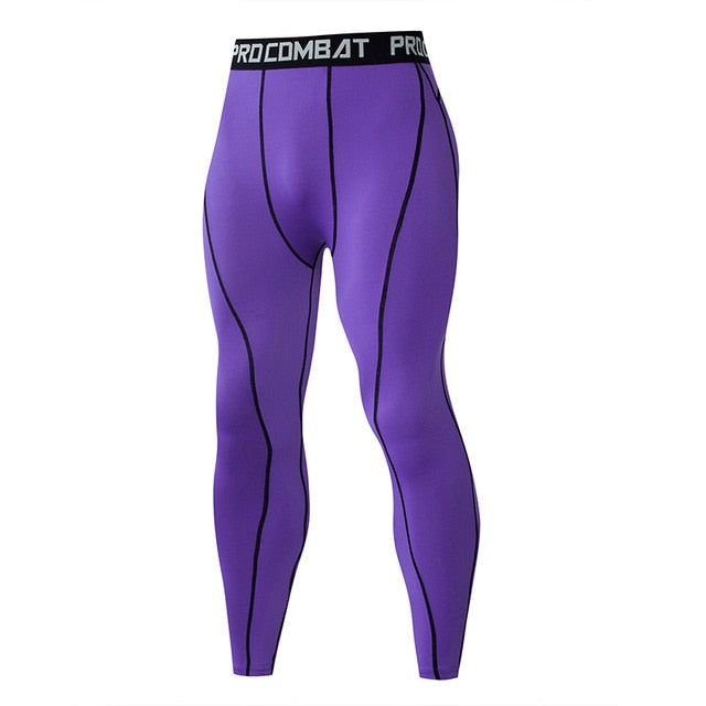 Outlined Compression Pant - Purple - BIG BUOY CLUB