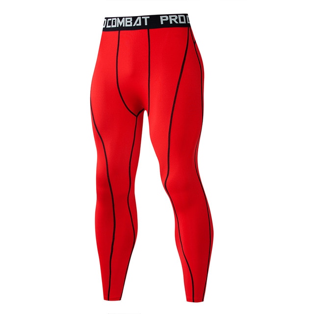 Outlined Compression Pant - Red - BIG BUOY CLUB