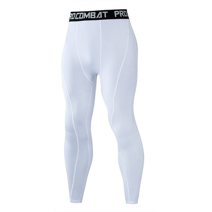 Outlined Compression Pant - White - BIG BUOY CLUB