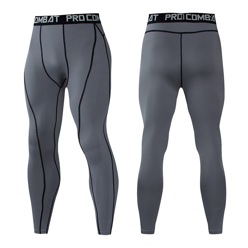 Outlined Compression Pant - Grey - BIG BUOY CLUB